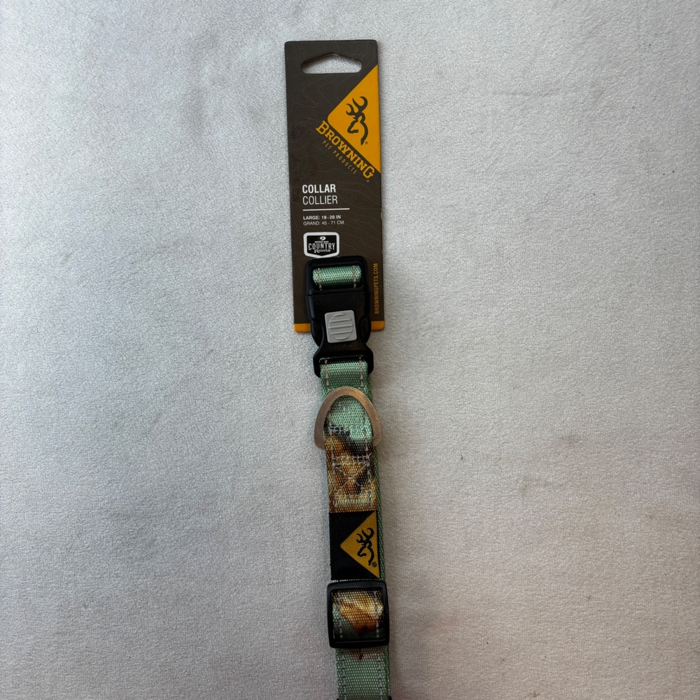 Browning Dog Collar Large Sea Glass Realtree Camo Reflective
New